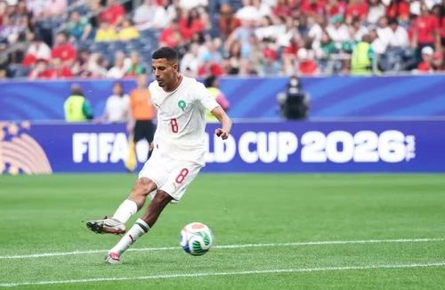 Azzedine Ounahi bất ngờ ghi bàn mở tỷ số khi Morocco đang bị ép sân. (Ảnh: FIFA)