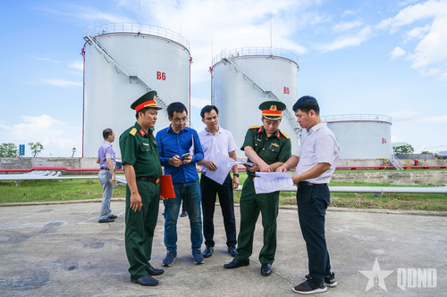 Cục Xăng dầu, Tổng cục Hậu cần - Kỹ thuật khảo sát phục vụ Đề án kho xăng dầu tích hợp ứng dụng công nghệ mới và chống UAV tại Kho xăng dầu K34.