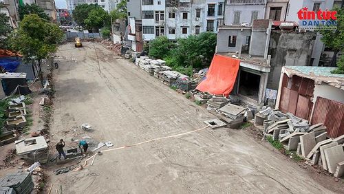 Mặt bằng dự án cơ bản được giải phóng, đơn vị thi công đẩy nhanh tiến độ.
