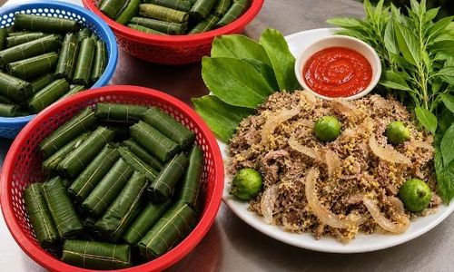 Sảm phẩm nem ngựa tại xã Nam Dương.