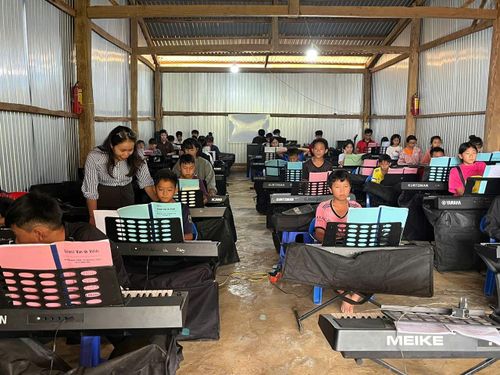 Lớp học đơn sơ nhưng lại mang nhiều giá trị nơi vùng sâu Đạ Mpô, xã Đam Rông 2