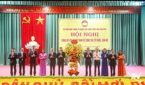 Ủy ban MTTQ Việt Nam tỉnh Thái Nguyên kiện toàn tổ chức bộ máy