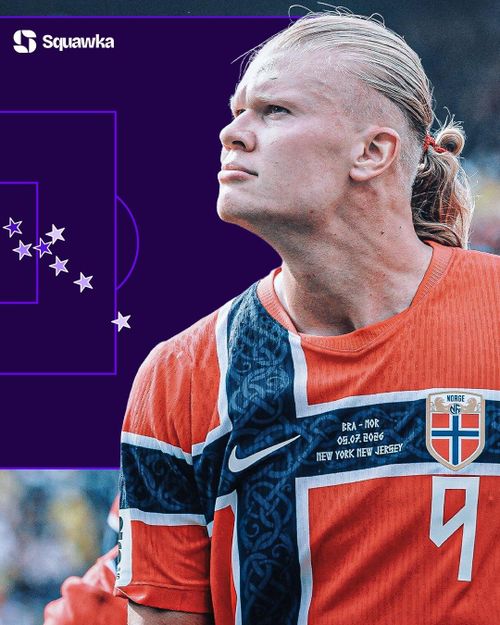 Trong giai đoạn này, Haaland liên tục gieo sầu cho hàng loạt đối thủ như Slovenia, Kazakhstan, Moldova, Israel, Italy, Estonia, Iraq, Senegal, Bờ Biển Ngà và Brazil. Tổng cộng, anh ghi 27 bàn thắng chỉ sau 14 trận đấu chính thức, đạt hiệu suất gần hai bàn mỗi trận. Ảnh: @Squawka.