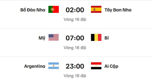  Lịch thi đấu World Cup 2026 ngày 7-7. Ảnh chụp màn hình 