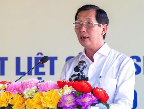 Ông Lê Văn Phước, Phó Chủ tịch UBND tỉnh An Giang phát biểu tại buổi lễ.