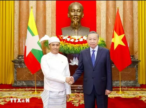 Tổng Bí thư, Chủ tịch nước Tô Lâm tiếp Đại sứ Myanmar Wai Linn. Ảnh: TTXVN