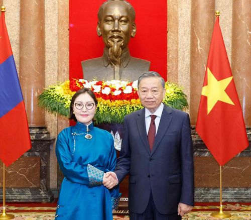Lãnh đạo Việt Nam cũng mong muốn Đại sứ Mông Cổ phối hợp thúc đẩy hơn nữa hợp tác văn hóa, giáo dục, du lịch, hợp tác địa phương và giao lưu nhân dân, tạo sự gắn kết, hiểu biết sâu sắc giữa nhân dân hai nước. Ảnh: TTXVN