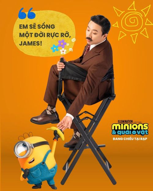 Phần lồng tiếng của Trấn Thành cũng nhận về nhiều lời khen. Ảnh: Minions - Vietnam