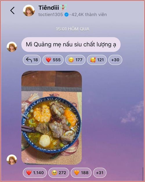 Ảnh: Instagram nhân vật 