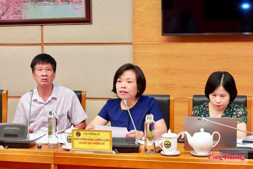 Bà Dương Thị Kim Nhung chia sẻ tại buổi làm việc. Ảnh: Quỳnh Trang