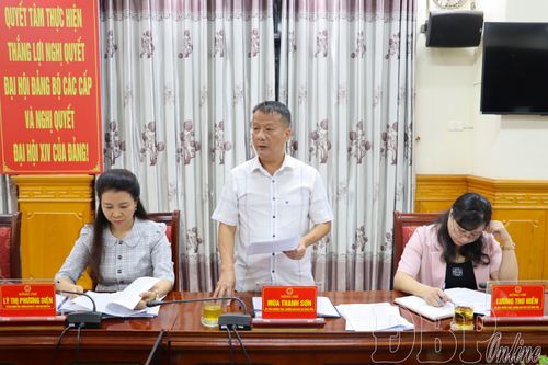 Lãnh đạo Ban Dân tộc, HĐND tỉnh tham gia ý kiến tại phiên họp.