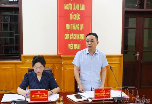 Đồng chí Nguyễn Văn Đoạt, Phó Chủ tịch UBND tỉnh phát biểu tại phiên họp.
