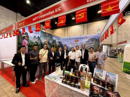 Không gian văn hóa trà Việt Nam trở thành điểm nhấn đặc biệt tại triển lãm.