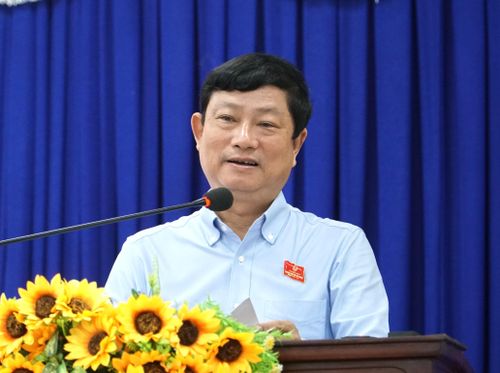  Chủ tịch HĐND TP.HCM Võ Văn Minh phát biểu tại hội nghị. Ảnh: Nguyên Nguyên.