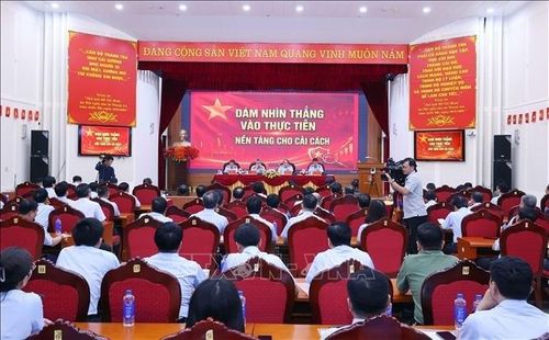Hội nghị trực tuyến sơ kết công tác 6 tháng đầu năm, triển khai nhiệm vụ công tác 6 tháng cuối năm 2026 của ngành Thanh tra. Ảnh: TTXVN