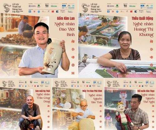 Các nghệ nhân của 5 làng nghề truyền thống Hà Nội sẽ đồng hành cùng các nhóm sinh viên liên ngành.