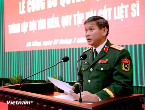 Trung tướng Lê Ngọc Hải, Ủy viên Trung ương Đảng, Tư lệnh Quân khu 5. (Ảnh: PV/Vietnam+)