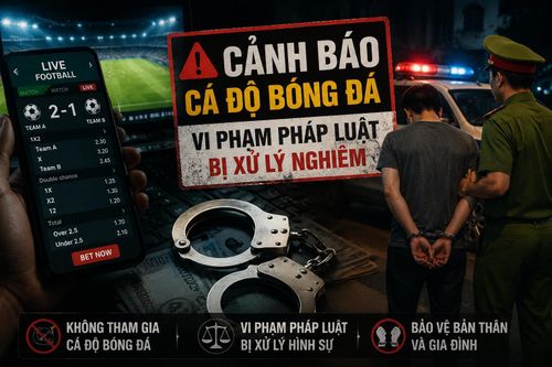 Cơ quan công an khuyến cáo người dân không tham gia cá độ dưới mọi hình thức để tránh những hệ lụy pháp lý và kinh tế. Ảnh minh họa