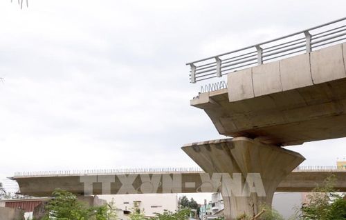 Dự án Nút giao Ngọc Hội (phường Tây Nha Trang) chưa hoàn thành các hạng mục. Ảnh: Xuân Triệu - TTXVN
