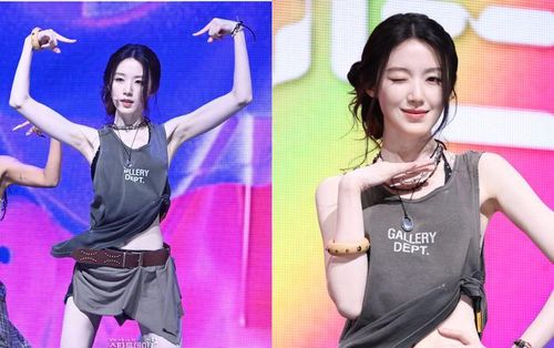 Shuhua gây chú ý với vóc dáng gầy đi rõ rệt. (Nguồn: Koreaboo)