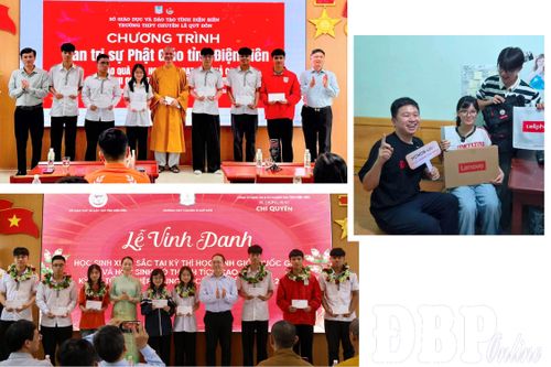 Nhiều tổ chức, doanh nghiệp, cá nhân trong và ngoài tỉnh trao tặng những phần quà ý nghĩa, động viên học sinh có kết quả xuất sắc trong kỳ thi tốt nghiệp THPT năm 2026.