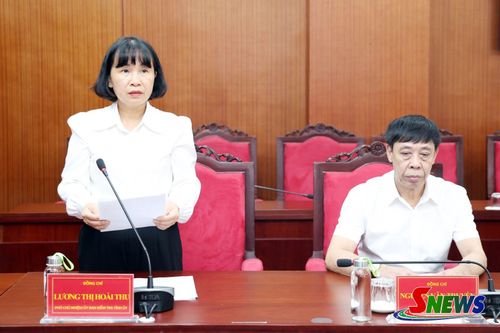 Đồng chí Phó Chủ nhiệm Ủy ban Kiểm tra Tỉnh ủy phát biểu tại hội nghị.