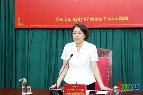 Đồng chí Chủ nhiệm Ủy ban Kiểm tra Tỉnh ủy phát biểu tại hội nghị.