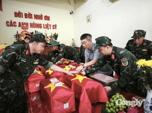 Các hài cốt liệt sĩ đang được bảo quản tại nhà quàn Đội Tìm kiếm, quy tập hài cốt liệt sĩ Bộ Chỉ huy Quân sự tỉnh Tuyên Quang để hoàn thiện các thủ tục theo quy định.