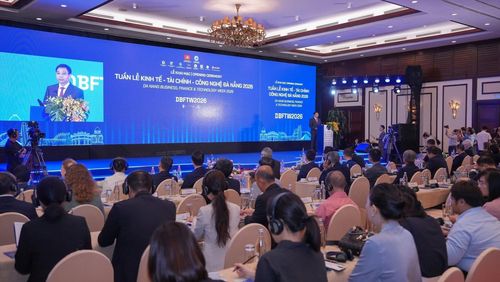Toàn cảnh khai mạc Tuần lễ Kinh tế - Tài chính – Công nghệ Đà Nẵng năm 2026.