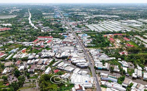 Tuyến Quốc lộ 1 như trục xương sống, tạo nên mạch đô thị xuyên suốt qua địa bàn Xã Lương Thế Trân.