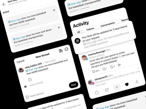 Threads tập trung nhiều vào các bài đăng ngẫu nhiên. Ảnh: Mashable.