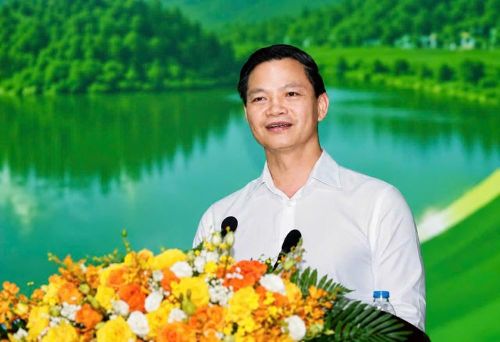 Ông Vương Quốc Tuấn - Chủ tịch UBND tỉnh Thái Nguyên phát biểu tại chương trình