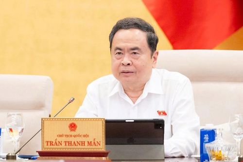  Chủ tịch Quốc hội Trần Thanh Mẫn góp ý hoàn thiện dự thảo luật. Ảnh: VIẾT CHUNG 