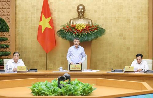  Thủ tướng Lê Minh Hưng chủ trì phiên họp Chính phủ chuyên đề về xây dựng pháp luật, sáng 8-7. Ảnh: VIẾT CHUNG 