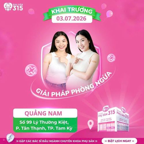 Phòng khám Phụ Sản 315 khai trương thêm địa chỉ mới tại số 99 Lý Thường Kiệt, P. Tân Thạnh, TP Tam Kỳ, Quảng Nam và Phòng khám Phụ Sản 315 - 557 Kha Vận Cân, P. Thủ Đức, HCM