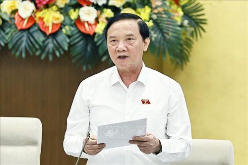 Phó Chủ tịch Quốc hội Nguyễn Khắc Định phát biểu. Ảnh: Doãn Tấn/TTXVN