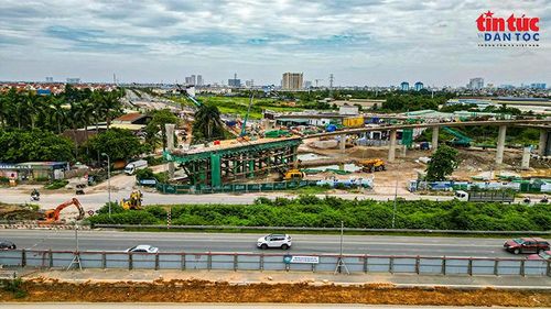 Khi hoàn thành, công trình sẽ góp phần giảm ùn tắc, tăng khả năng kết nối khu vực phía Tây Hà Nội với trung tâm thành phố và các đô thị vệ tinh.