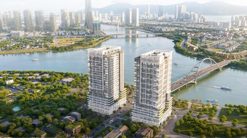 Cầu Bùi Tá Hán trong tương lai sẽ tạo đòn bẩy hạ tầng mạnh mẽ, rút ngắn tối đa khoảng cách từ S-Light Tower đến bãi biển Mỹ Khê. Ảnh: Sun Property.