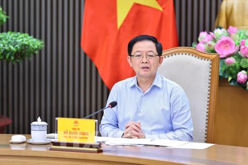 Phó Thủ tướng Hồ Quốc Dũng chủ trì cuộc họp. Ảnh: Minh Đức – TTXVN