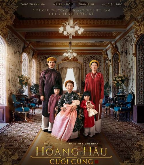 Poster chính thức đầu tiên của Hoàng Hậu Cuối Cùng gây ấn tượng với bố cục đối xứng sang trọng, tái hiện không khí hoàng tộc đầu thế kỷ XX. Ảnh: ĐPCC.