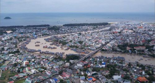 Hai phường La Gi và Phước Hội (Lâm Đồng) nhìn ra hướng biển