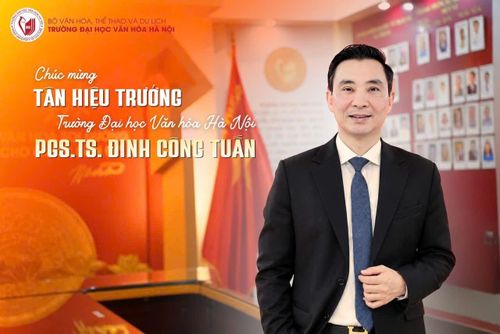 PGS.TS Đinh Công Tuấn, Hiệu trưởng Trường Đại học Văn hóa Hà Nội. Ảnh: HUC