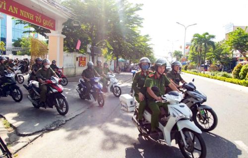 Công an xã Đại Lộc quyết tâm giữ vững ANTT trên địa bàn.