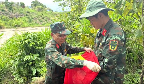 Đội K51 tiến hành quy tập 2 liệt sĩ được người dân trình báo trên địa bàn xã Krông Bông.