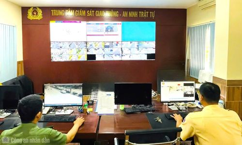 Trung tâm giám sát giao thông – ANTT hoạt động liên tục 24/7.