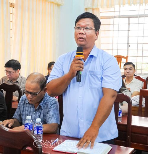 Cử tri Trần Văn Trà kiến nghị nhiều vấn đề liên quan đời sống dân sinh.