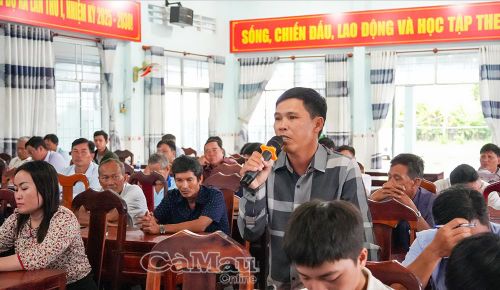 Cử tri Trần Hoàng Lãm, ấp Cái Rắn, kiến nghị xem xét chế độ, chính sách đối với một số đối tượng liên quan đến hỗ trợ xây dựng nhà ở cho người có công còn khó khăn.