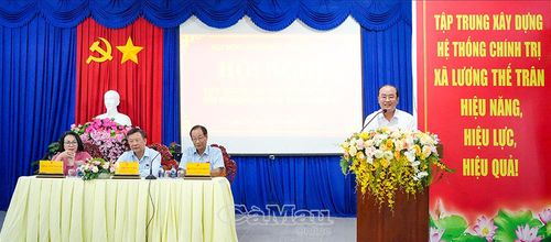 Tổ đại biểu HĐND tỉnh chủ trì buổi tiếp xúc cử tri tại Xã Lương Thế Trân.