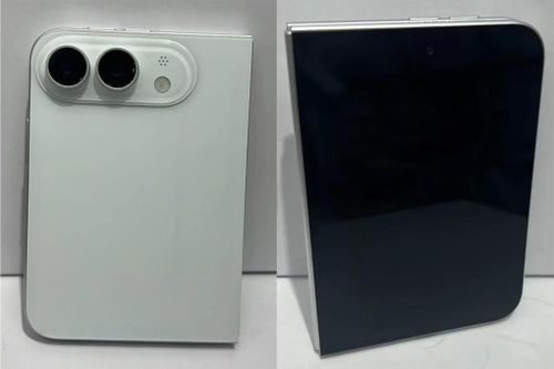 Mô hình iPhone màn hình gập. Ảnh: PhoneArena.