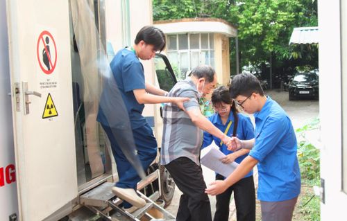 Các trang thiết bị hiện đại được huy động để nâng cao chất lượng khám chữa bệnh. Ảnh: Vân Nhi